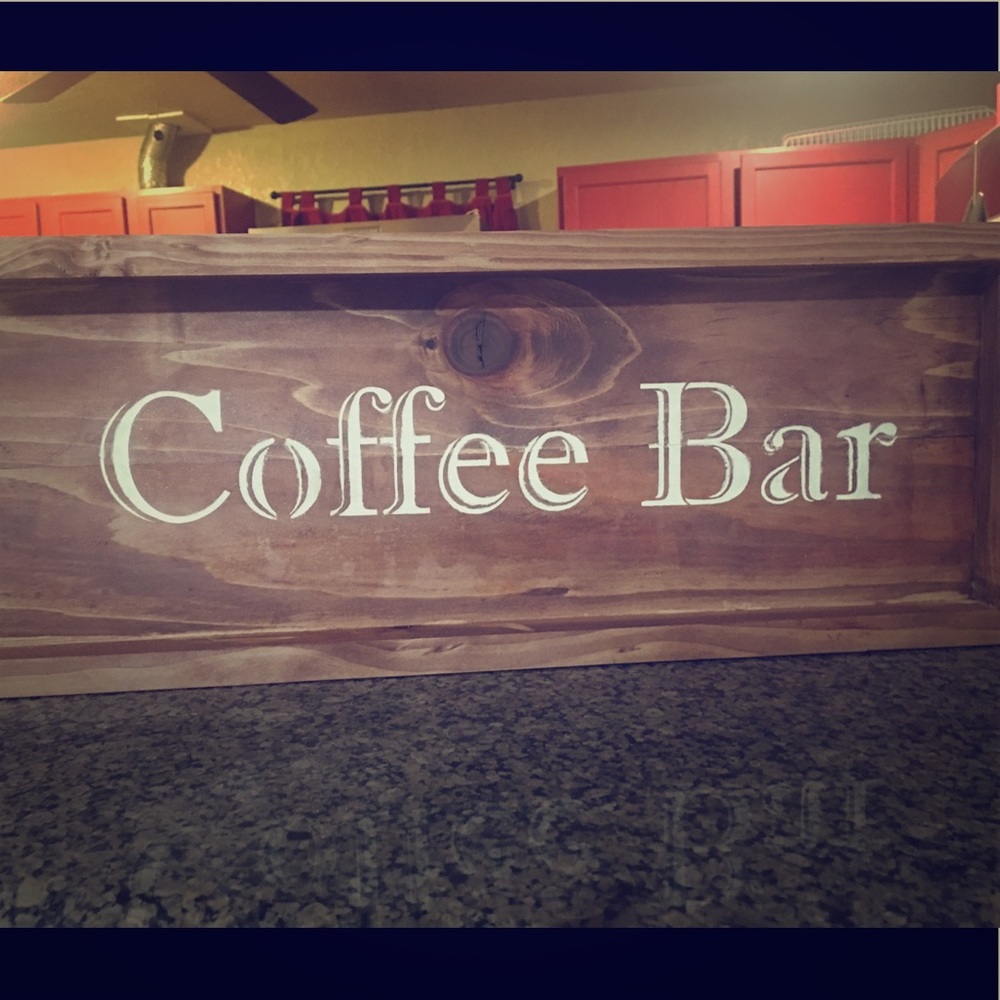 Coffee bar sign